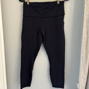 Lululemon Wunder Train High-Rise Tight with Pockets 25'' - Size 12 - Black